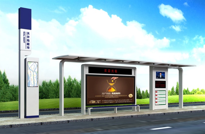 江西候車亭安裝夜間安裝