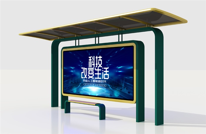 江西候車亭發(fā)貨了